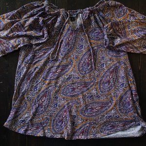 LUCKY BRAND Paisley blouse M